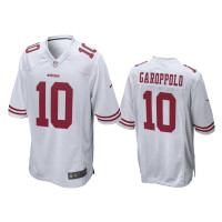 Men San Francisco 49ers #10 White Men Jimmy Garoppolo Nike Game Jersey