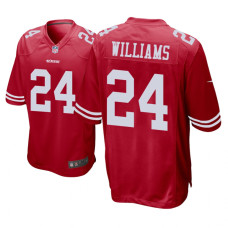 Men San Francisco 49ers #24 Scarlet K'Waun Williams Nike Game Jersey