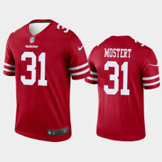 Men San Francisco 49ers #31 Raheem Mostert Scarlet Nike legend color rush Jersey