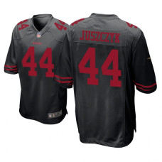 Men San Francisco 49ers #44 Black Kyle Juszczyk Nike Game Jersey