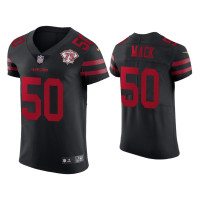 Men San Francisco 49ers #50 Alex Mack Black 75th Anniversary Jersey