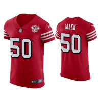 Men San Francisco 49ers #50 Alex Mack Scarlet 75th Anniversary Jersey