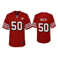 Youth San Francisco 49ers #50 Alex Mack Scarlet 75th Anniversary Jersey