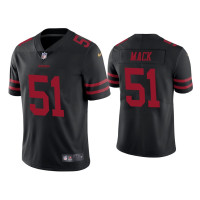 Men San Francisco 49ers #50 Vapor Limited Alex Mack 49ers Black Jersey