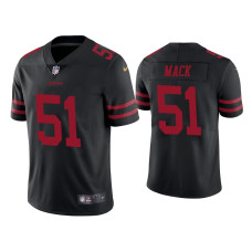 Men San Francisco 49ers #50 Vapor Limited Alex Mack 49ers Black Jersey