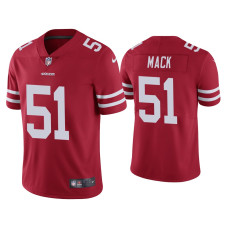 Men San Francisco 49ers #50 Vapor Limited Alex Mack 49ers Scarlet Jersey