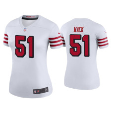 Women San Francisco 49ers #50 Color Rush Legend Alex Mack White Jersey