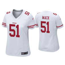 Women San Francisco 49ers #50 Alex Mack White Game Jersey