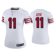 Women San Francisco 49ers #11 Color Rush Legend Brandon Aiyuk White Jersey