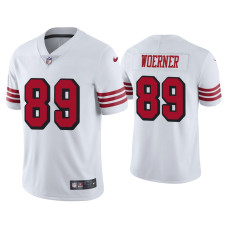 Men San Francisco 49ers #89 Color Rush Limited Charlie Woerner White Jersey