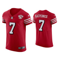 Men San Francisco 49ers #7 Colin Kaepernick Scarlet 75th Anniversary Jersey