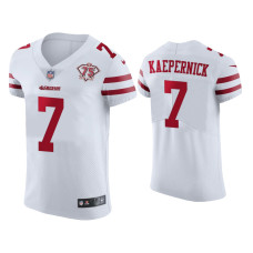 Men San Francisco 49ers #7 Colin Kaepernick White 75th Anniversary Jersey