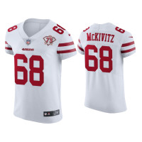 Men San Francisco 49ers #68 Colton McKivitz White 75th Anniversary Jersey