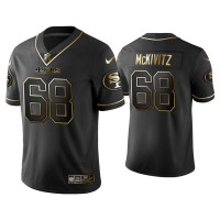 Men San Francisco 49ers #68 Golden Edition Vapor Limited 49ers Colton McKivitz Black Jersey