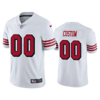 Men San Francisco 49ers #00 Nike Custom White Color Rush Limited Jersey