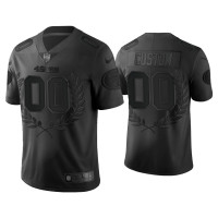 Men San Francisco 49ers #00 NFL MVP Limited 49ers Custom Black Jersey