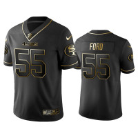 Men San Francisco 49ers #55 2019 Golden Edition Vapor Limited Dee Ford Black Jersey