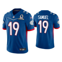 Men San Francisco 49ers #19 Deebo Samuel 2022 NFC Pro Bowl Royal Game Jersey