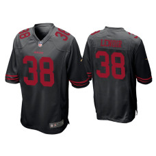 Men San Francisco 49ers #38 Deommodore Lenoir Black Game Jersey