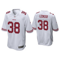 Men San Francisco 49ers #38 Deommodore Lenoir White Game Jersey