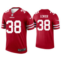 Men San Francisco 49ers #38 Deommodore Lenoir Scarlet Legend Jersey