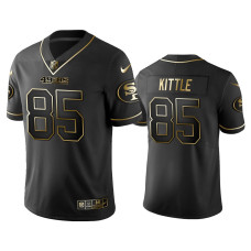 Men San Francisco 49ers #85 2019 Golden Edition Vapor Untouchable Limited George Kittle Black Jersey