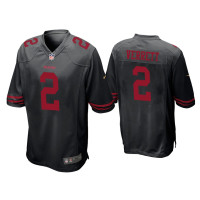 Men San Francisco 49ers #2 Jason Verrett Black Game Jersey