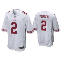 Men San Francisco 49ers #2 Jason Verrett White Game Jersey