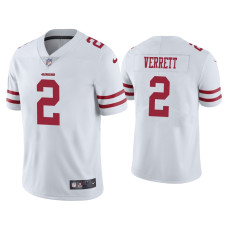 Men San Francisco 49ers #2 Vapor Limited Jason Verrett 49ers White Jersey