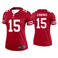 Women San Francisco 49ers #15 Jauan Jennings Scarlet Legend Jersey