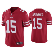 Men San Francisco 49ers #15 Vapor Limited Jauan Jennings 49ers Scarlet Jersey