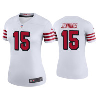 Women San Francisco 49ers #15 Color Rush Legend Jauan Jennings White Jersey