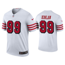 Men San Francisco 49ers #99 Color Rush Legend Javon Kinlaw White Jersey