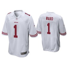 Men San Francisco 49ers #1 Jimmie Ward White Game Jersey