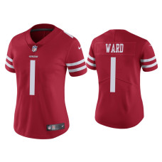 Women San Francisco 49ers #1 Vapor Limited Jimmie Ward 49ers Scarlet Jersey