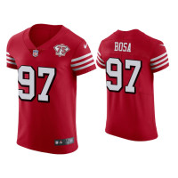 Men San Francisco 49ers #97 Nick Bosa Scarlet 75th Anniversary Jersey