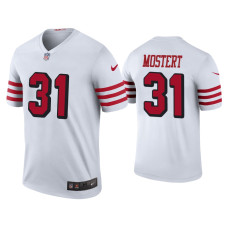 Men San Francisco 49ers #31 Color Rush Legend Raheem Mostert White Jersey