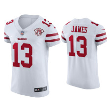 Men San Francisco 49ers #13 Richie James White 75th Anniversary Jersey