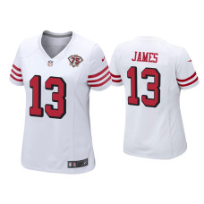 Women San Francisco 49ers #13 Richie James White 75th Anniversary Jersey