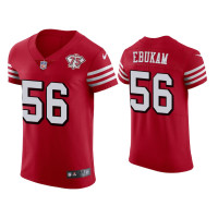 Men San Francisco 49ers #56 Samson Ebukam Scarlet 75th Anniversary Jersey