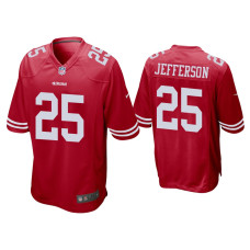 Men San Francisco 49ers #25 Tony Jefferson Scarlet Game Jersey