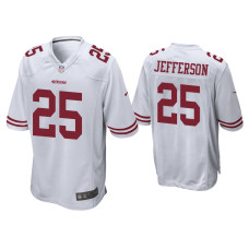 Men San Francisco 49ers #25 Tony Jefferson White Game Jersey