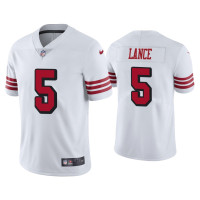 Men San Francisco 49ers #5 Color Rush Limited Trey Lance White Jersey