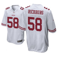 Men San Francisco 49ers #58 White Weston Richburg Nike Game Jersey