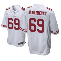 Men San Francisco 49ers #69 White Mike McGlinchey Nike Game Jersey