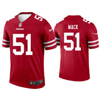 Men San Francisco 49ers #50 Alex Mack Scarlet Legend Jersey