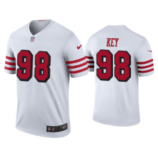 Men San Francisco 49ers #98 Color Rush Legend Arden Key White Jersey