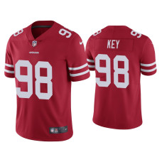 Men San Francisco 49ers #98 Arden Key Vapor Limited Scarlet Jersey