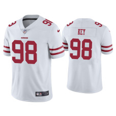 Men San Francisco 49ers #98 Arden Key Vapor Limited White Jersey