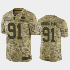 Men San Francisco 49ers #91 Arik Armstead Nike Salute to Service Limited Jersey - Camo